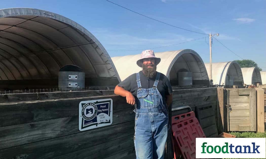 Niman Ranch Farmer Adair Crowe embraces the “old” and the new: new technologies help keep “old” fashioned farming methods efficient and sustainable.