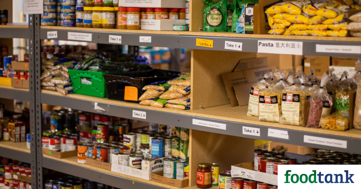 In the United States, a recent report finds that no federal policies and few state policies affecting food bank donations currently prioritize nutrition.