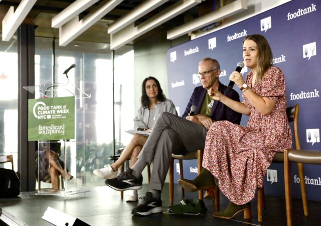 At a Climate Week NYC event co-hosted by Food Tank and the James Beard Foundation, panelists discussed the central role restaurants and farms play in creating climate progress as key players in producing food.