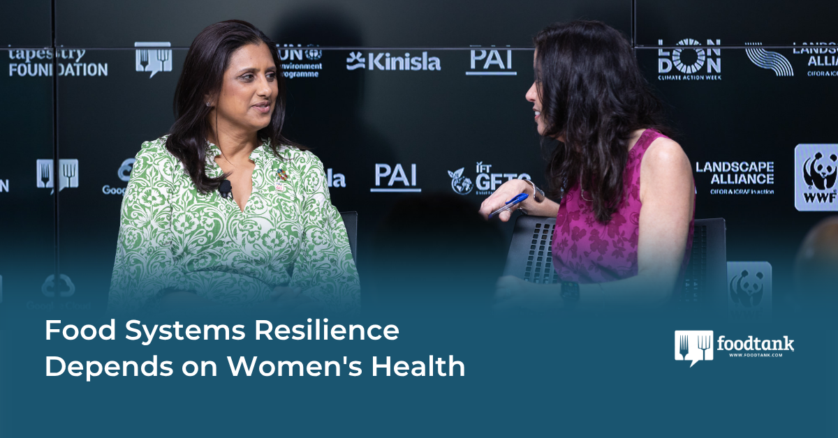 Food Systems Resilience Depends on Women's Health
